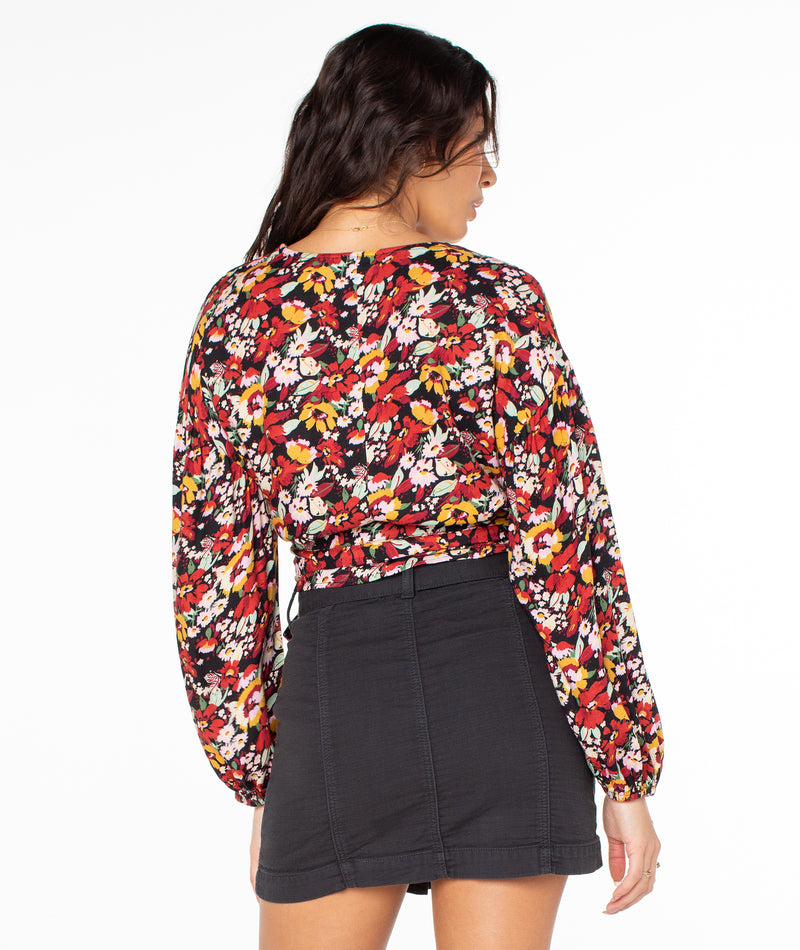 Coconut Girl Wrap Top - Anthracite - Roxy