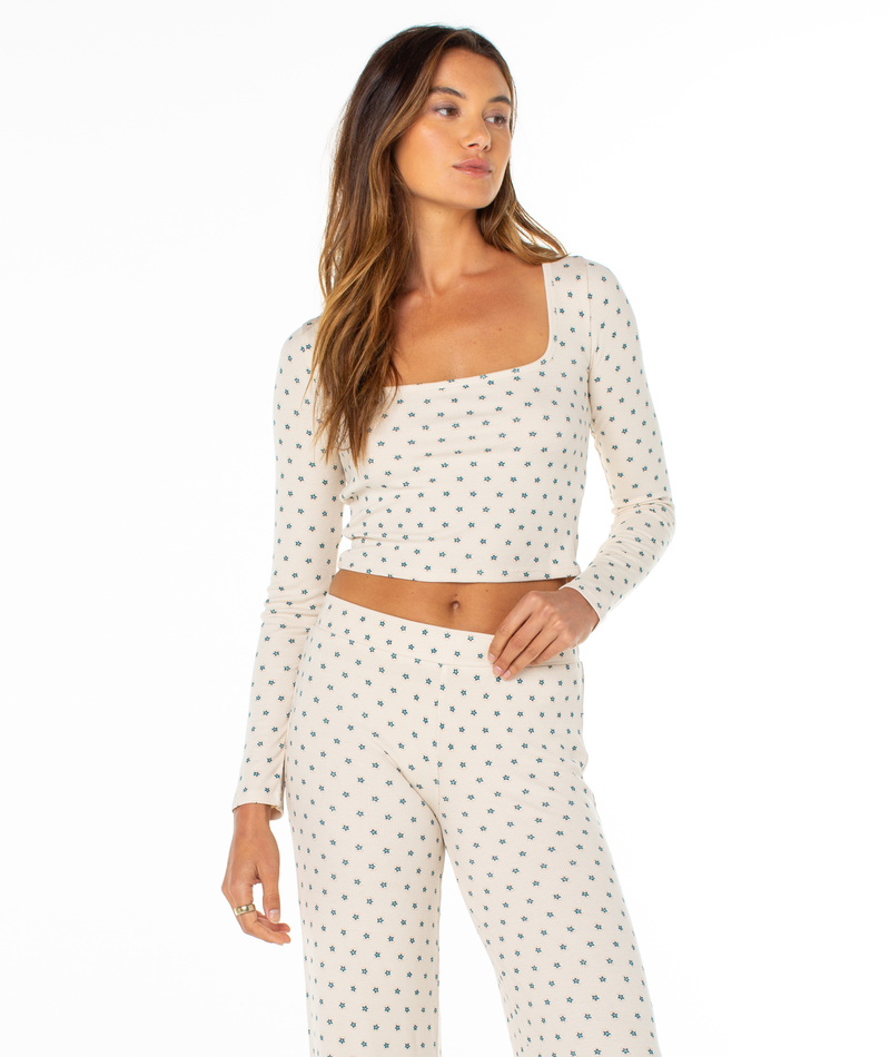 Feelin Cozy Top - Parchment - Roxy