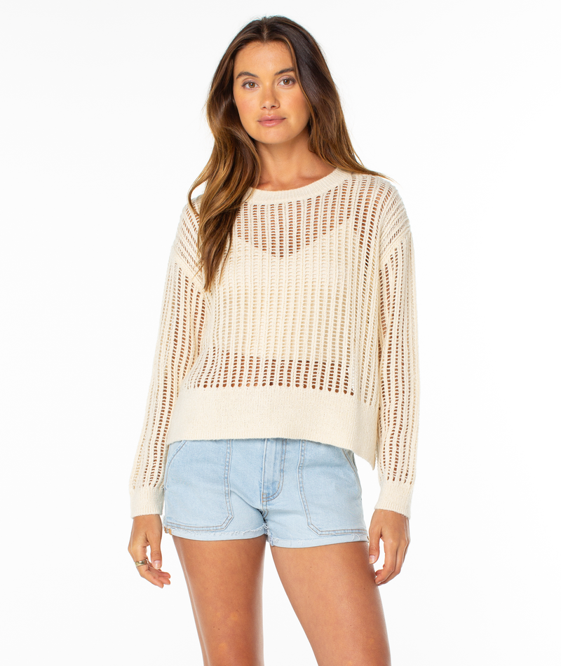 Flipside Sweater - Parchment - Roxy
