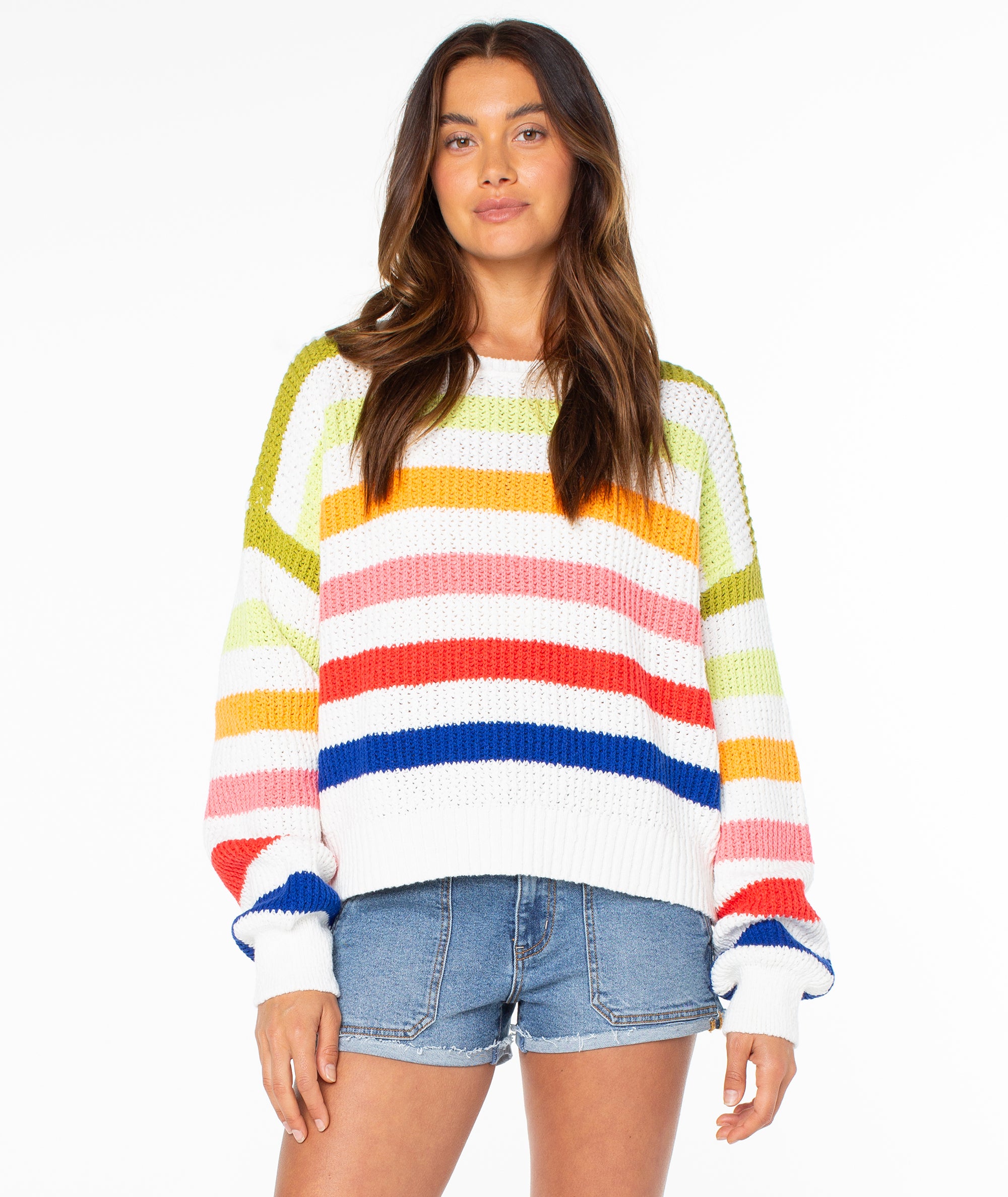 トップス rajabrookeBERGUNA PISTE Sunset Stripe Top - Roxy