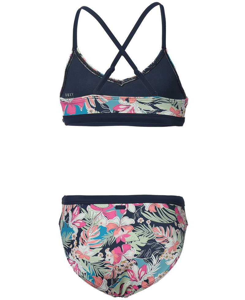Girls' Moody Tropical Bikini Set - Roxy
