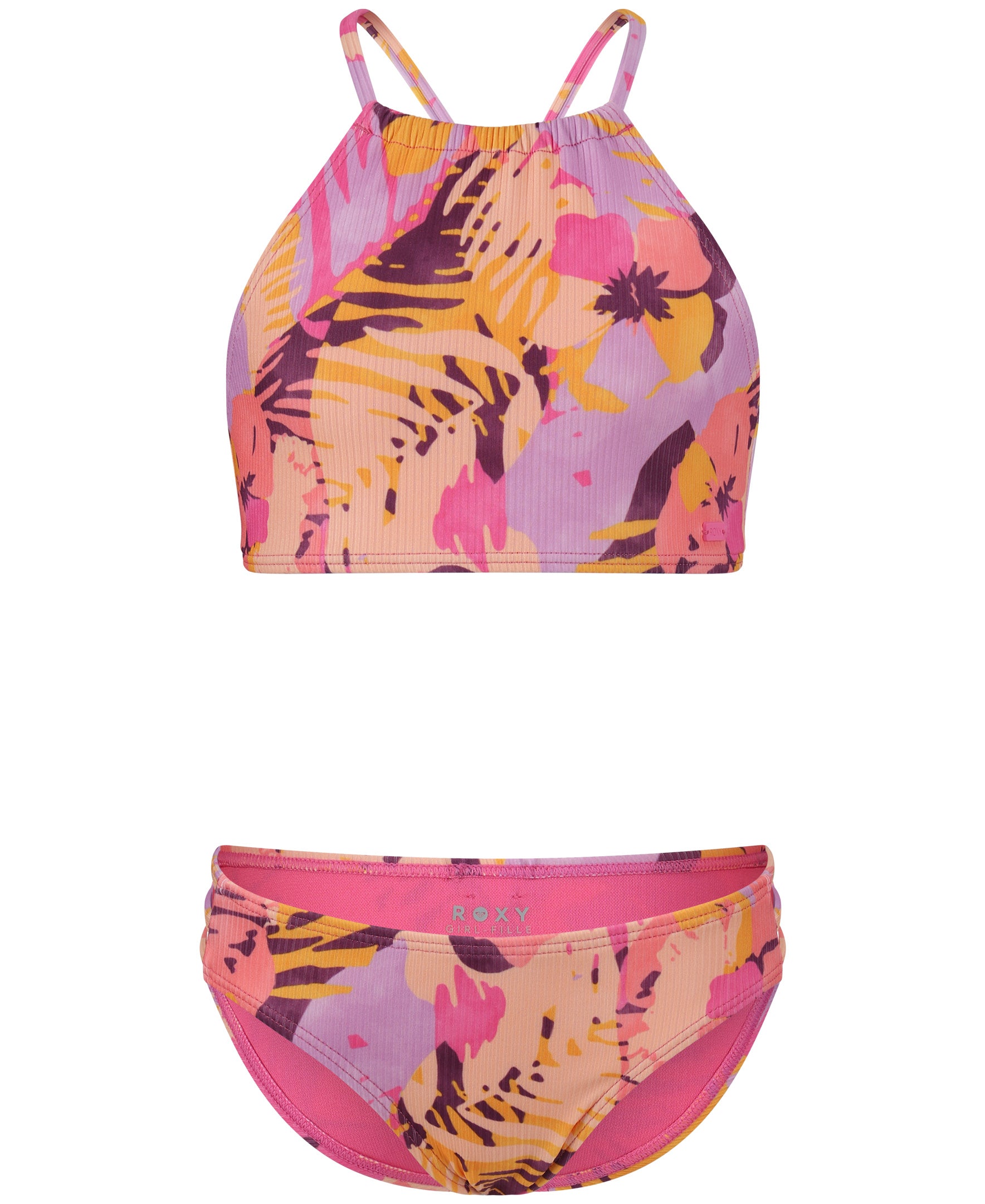 Girls' Beach Bliss Bikini Set - Carmine Rose - Roxy