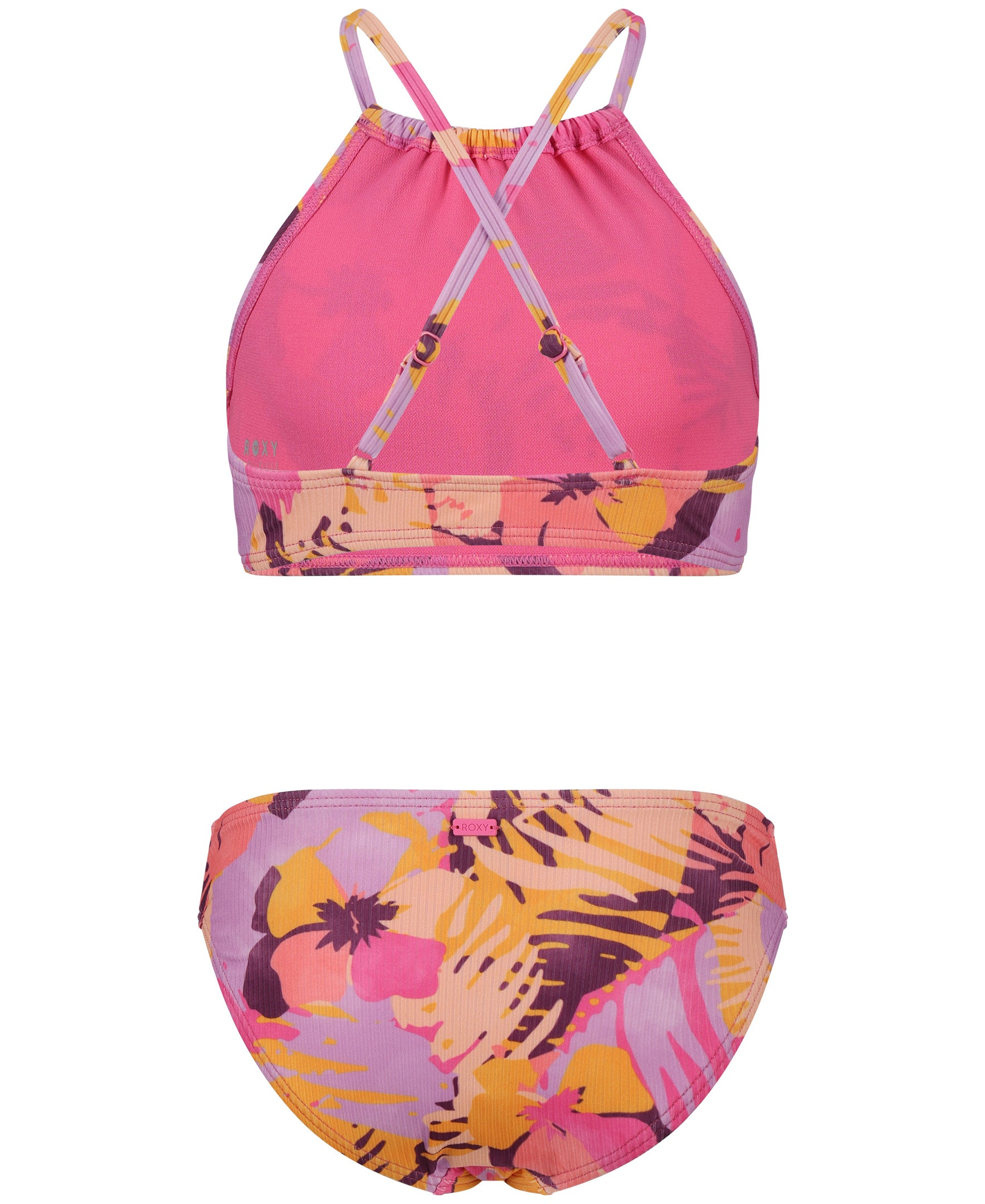 Girls' Beach Bliss Bikini Set - Carmine Rose - Roxy