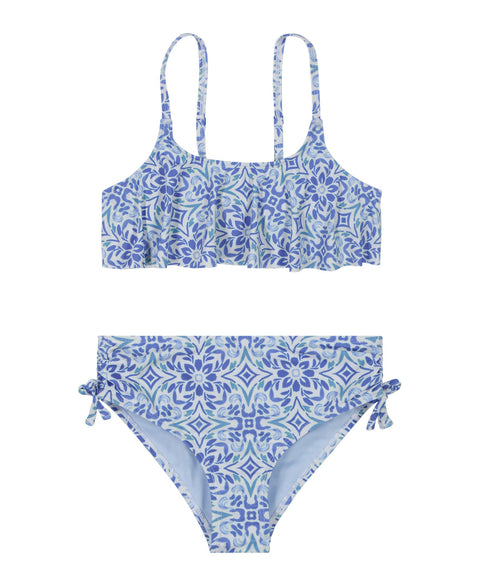 Girls' Fresco Tile Bikini Set - Roxy
