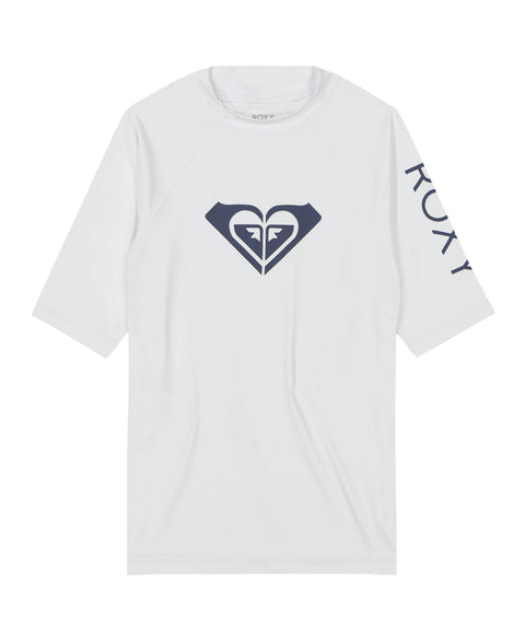 Girls' Whole Hearted Short Sleeve Rashguard - Roxy