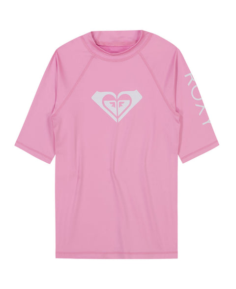 Girls' Whole Hearted Short Sleeve Rashguard - Roxy
