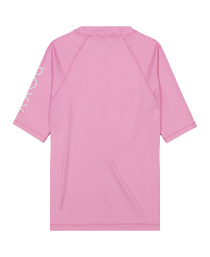Girls' Whole Hearted Short Sleeve Rashguard - Lilac Chiffon - Roxy