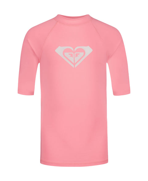 Girls' Whole Hearted Short Sleeve Rashguard - Roxy