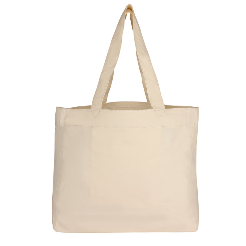 A beige ROXY Surf Club Tote Bag with two handles, displayed against a white background.