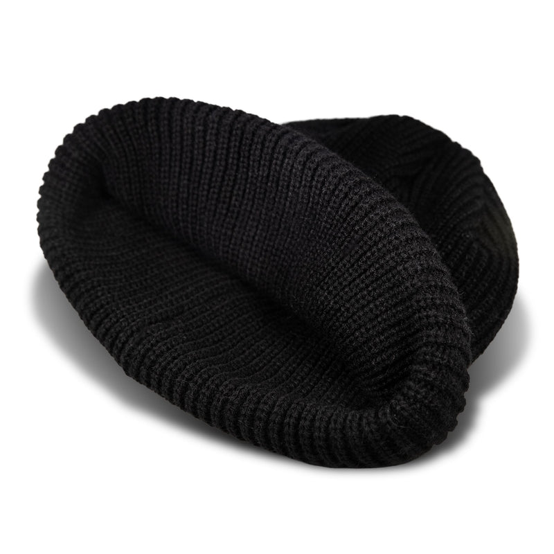 Black ribbed knit Roxy Freja Beanie.