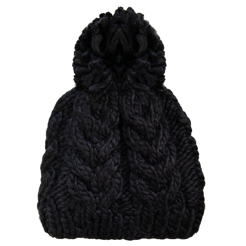 Stay warm all winter with the Roxy Winter Beanie—a black, chunky knit women’s beanie featuring a large pom-pom on top, stylish braided cable pattern, and cozy fleece lining for extra warmth. This go-to accessory is perfect for chilly days.