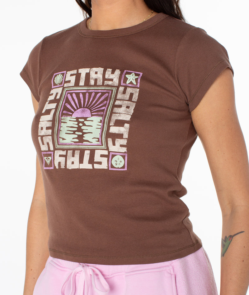 Stay Salty Block 90s Baby Tee