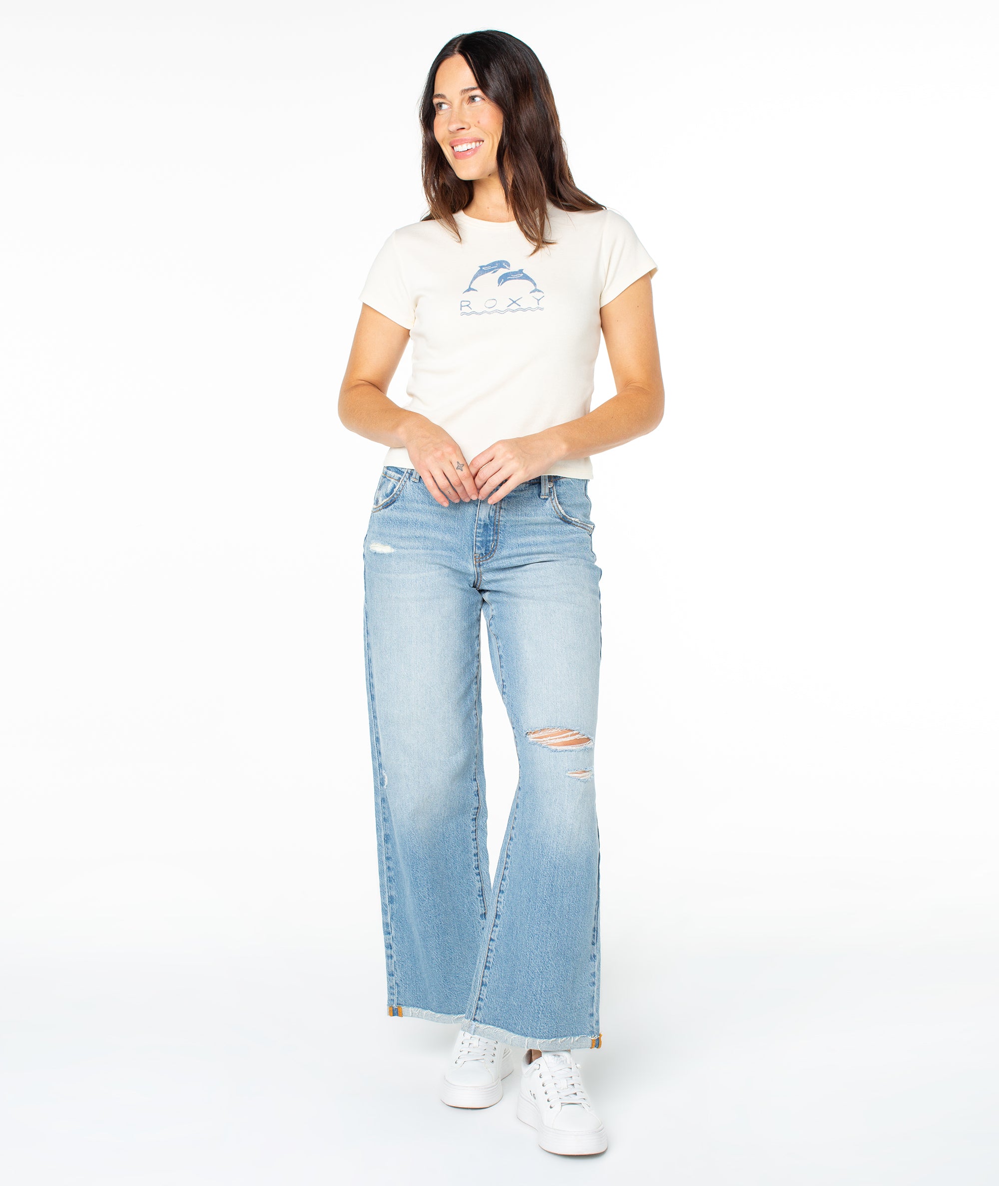 Sunset Dreams 90's Baby Tee - Roxy