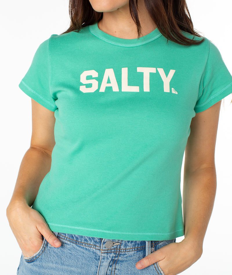 Salty College 90s Baby Tee