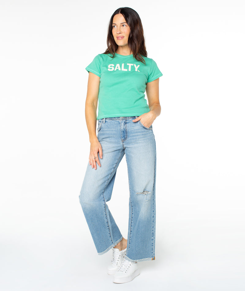 Salty College 90s Baby Tee