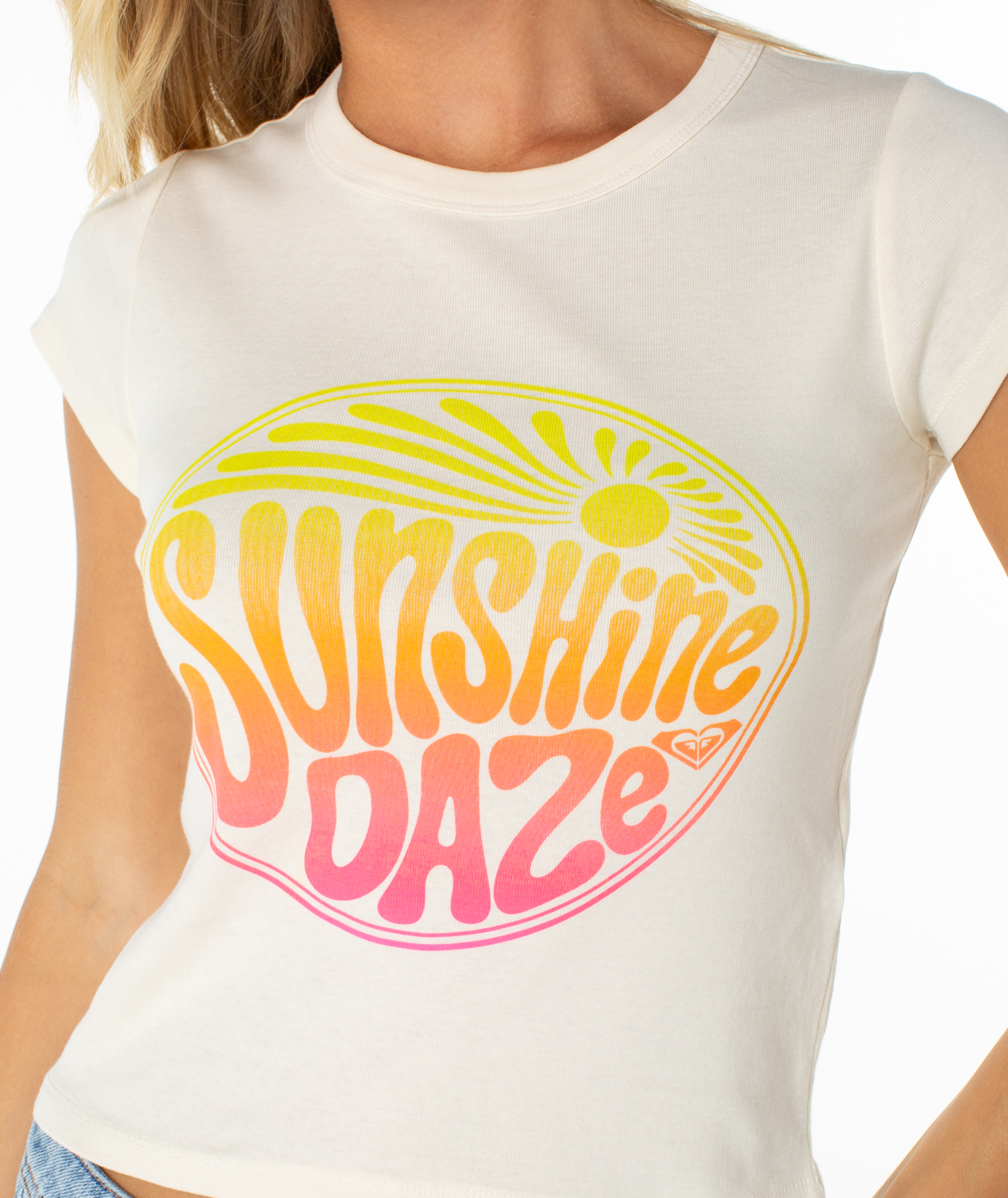 Sunshine Daze 90S Baby Tee - Roxy