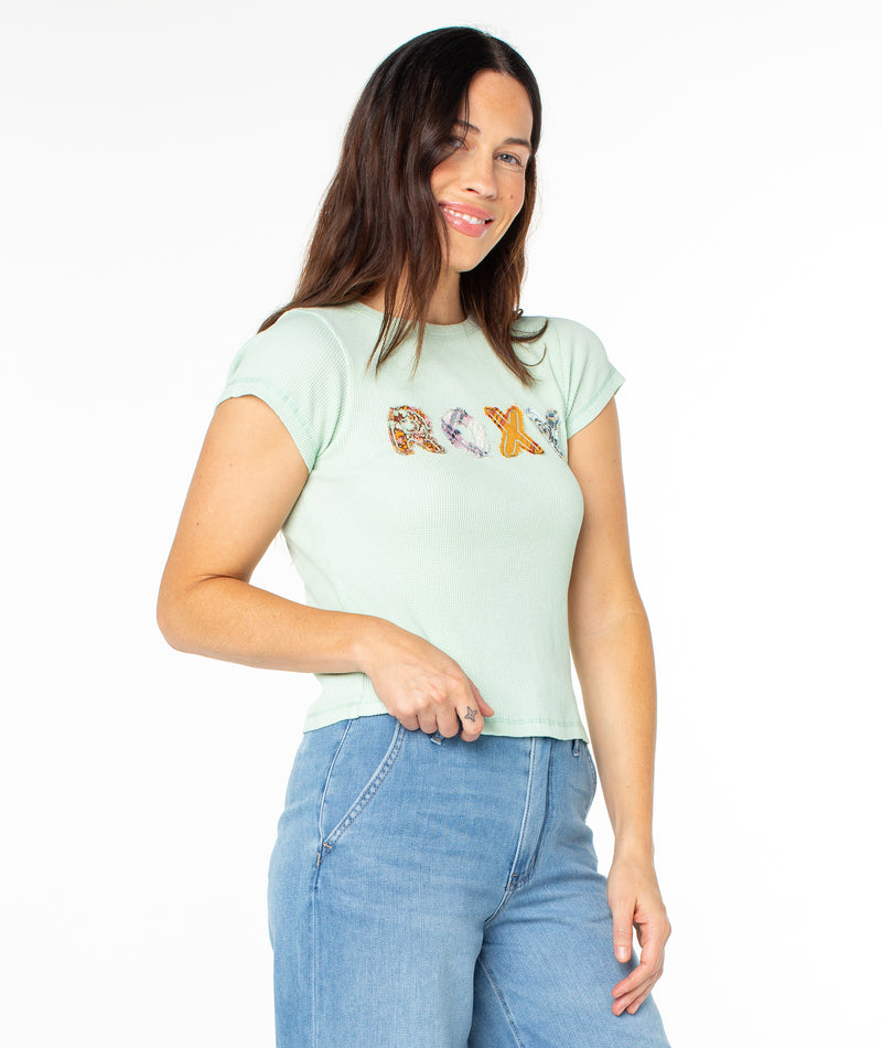 Roxy Patchwork 90s Baby Tee