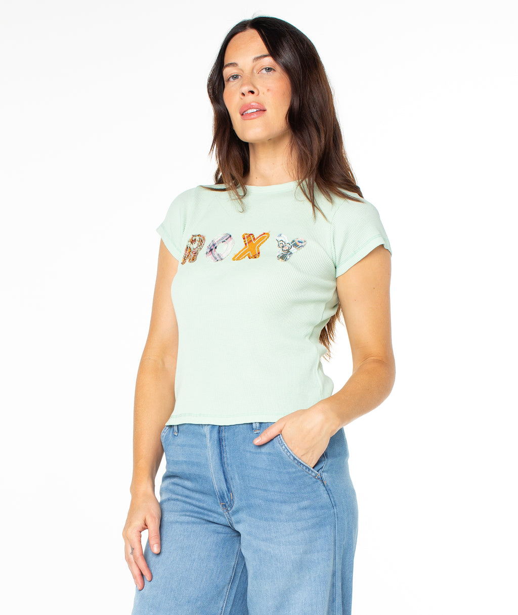 Roxy Patchwork 90s Baby Tee - Roxy