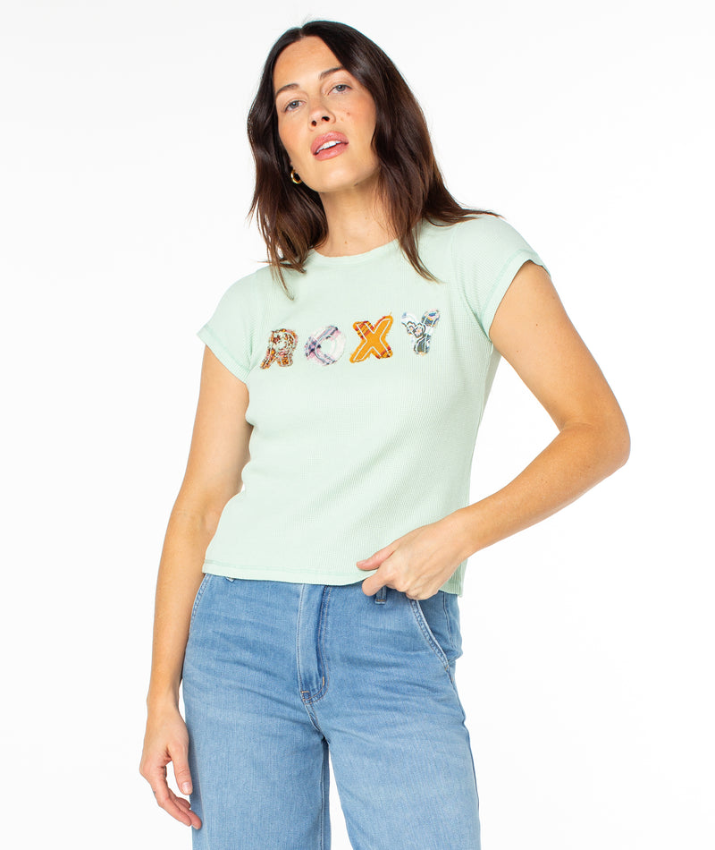 Roxy Patchwork 90s Baby Tee