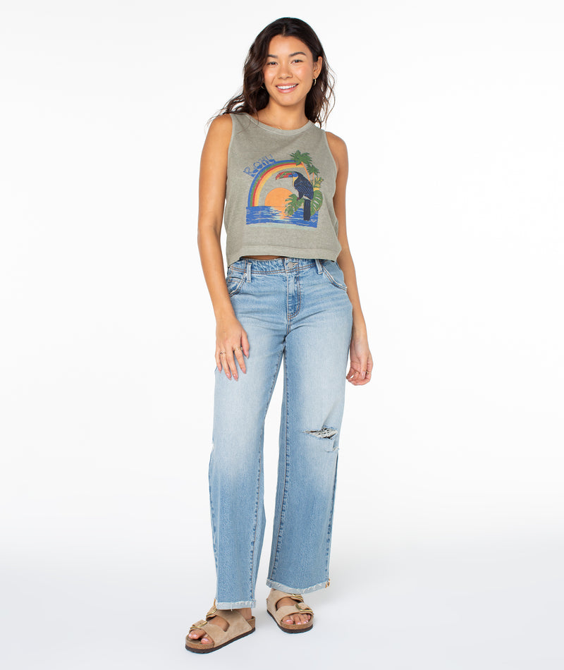 Vintage Toucan Wildflower Tank