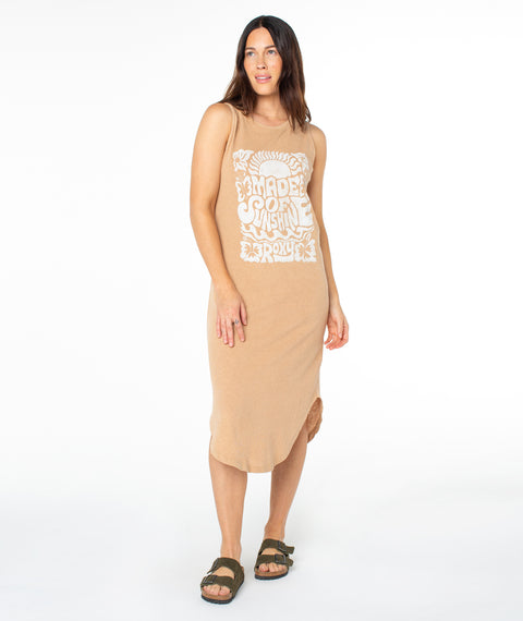 Tropicool Paradise Wildflower Midi Dress - ROXY
