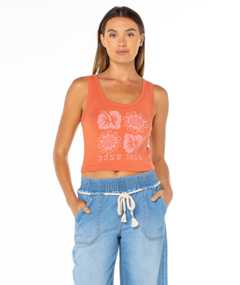 Hibiscus Swirl Top - Roxy