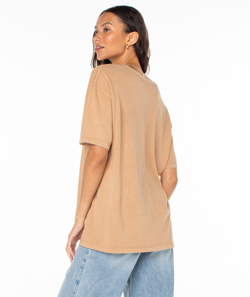 Palm Stripe Screen Tee - Roxy