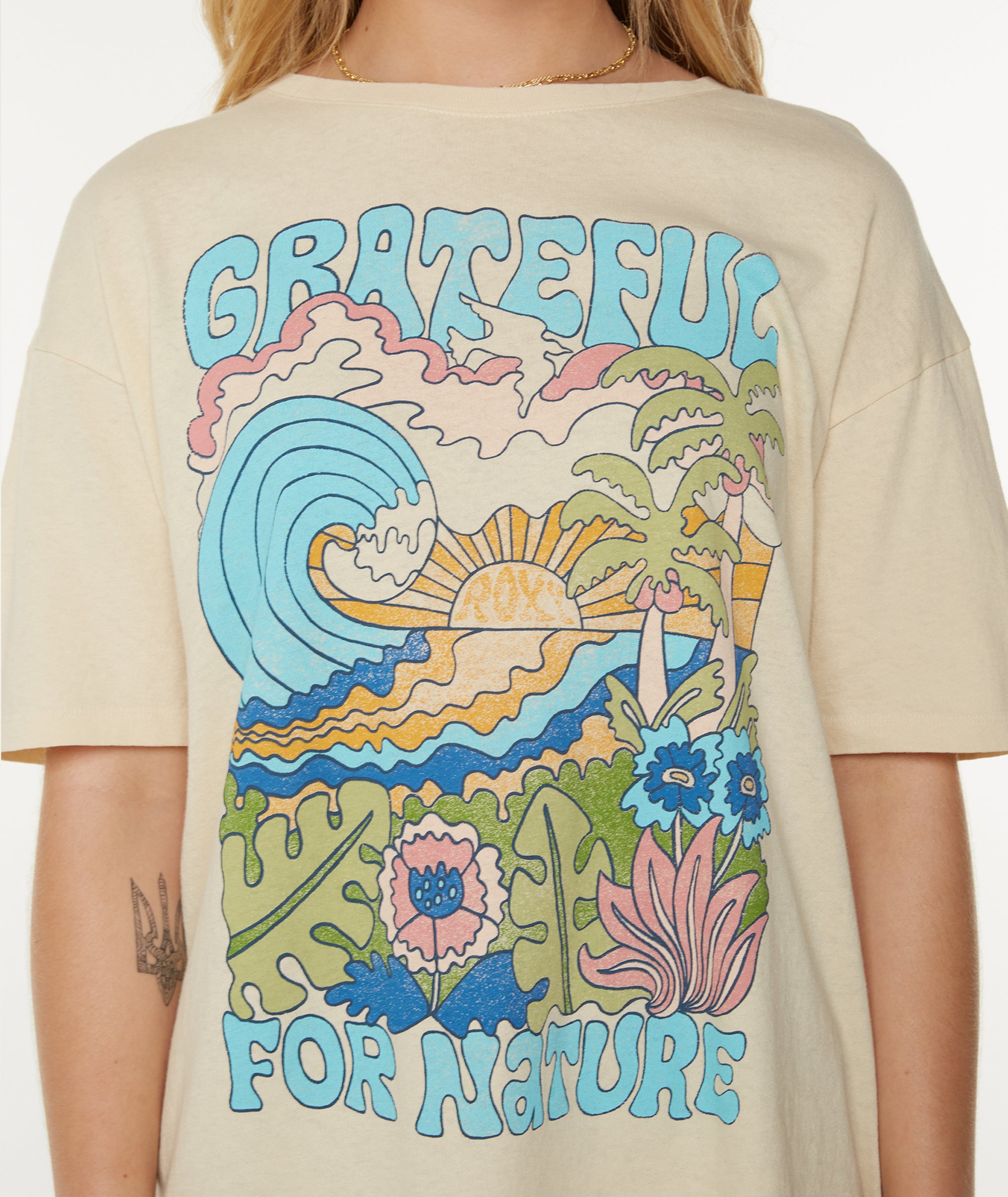 Grateful For Nature Tee - Roxy