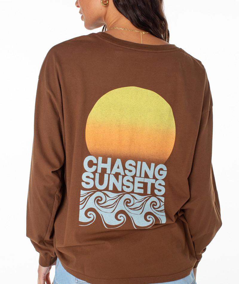 Chasing Sunsets Screen Tee - Roxy