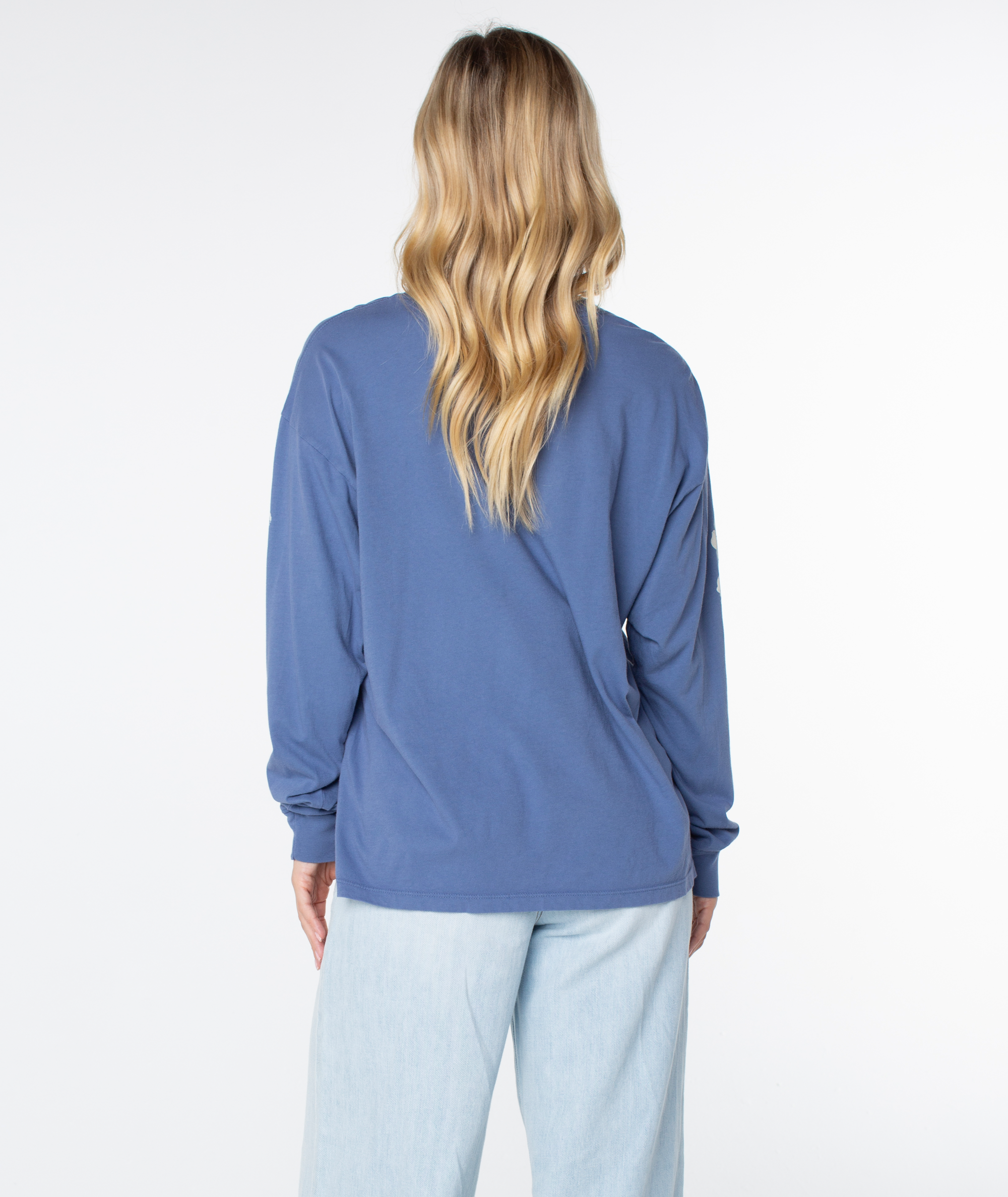 【シカ】ROXY Vintage Hibiscus Oversized Long Sleeve Tee - Roxy