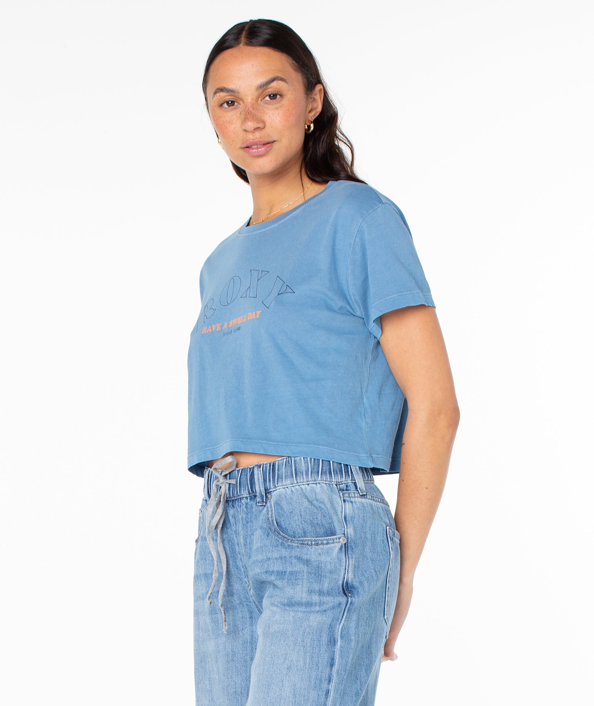 Swell Day Cropped Boxy Tee - Roxy