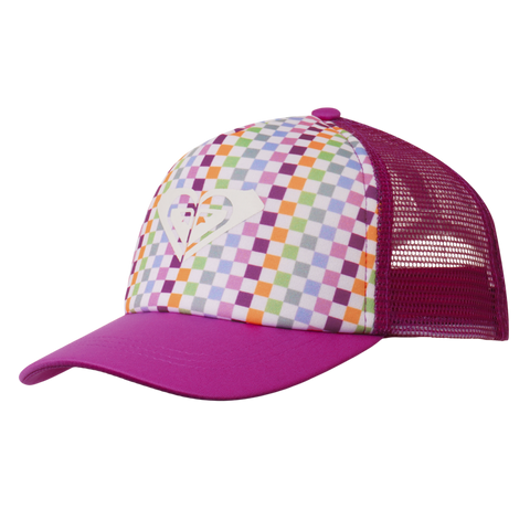 TW Sweet Emotions Trucker - Bright White Check - Roxy