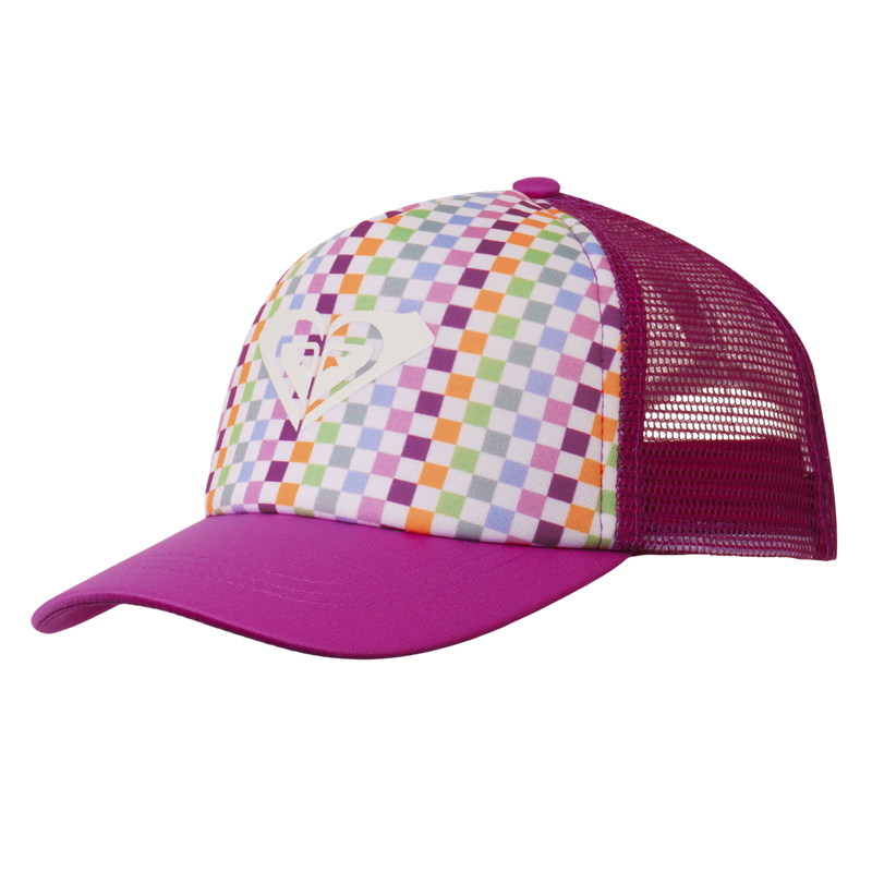 TW Sweet Emotions Trucker - Bright White Check - Roxy