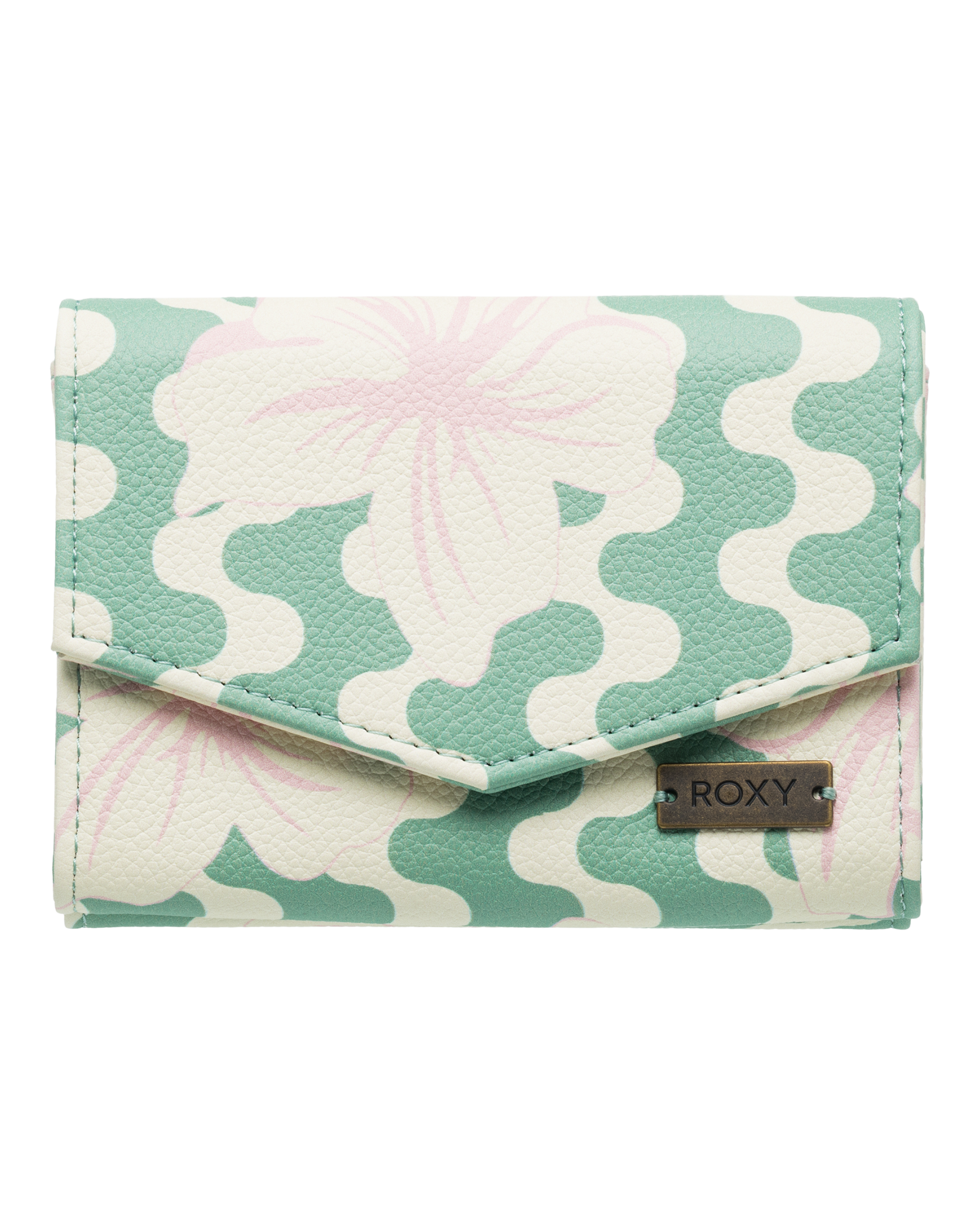 Sideral Love Bifold Wallet - Basil Party Waves - Roxy