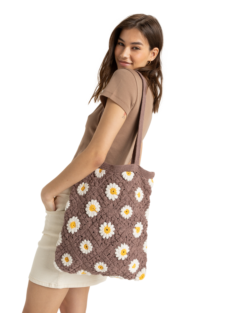 Wandering Beach Crochet Tote Bag