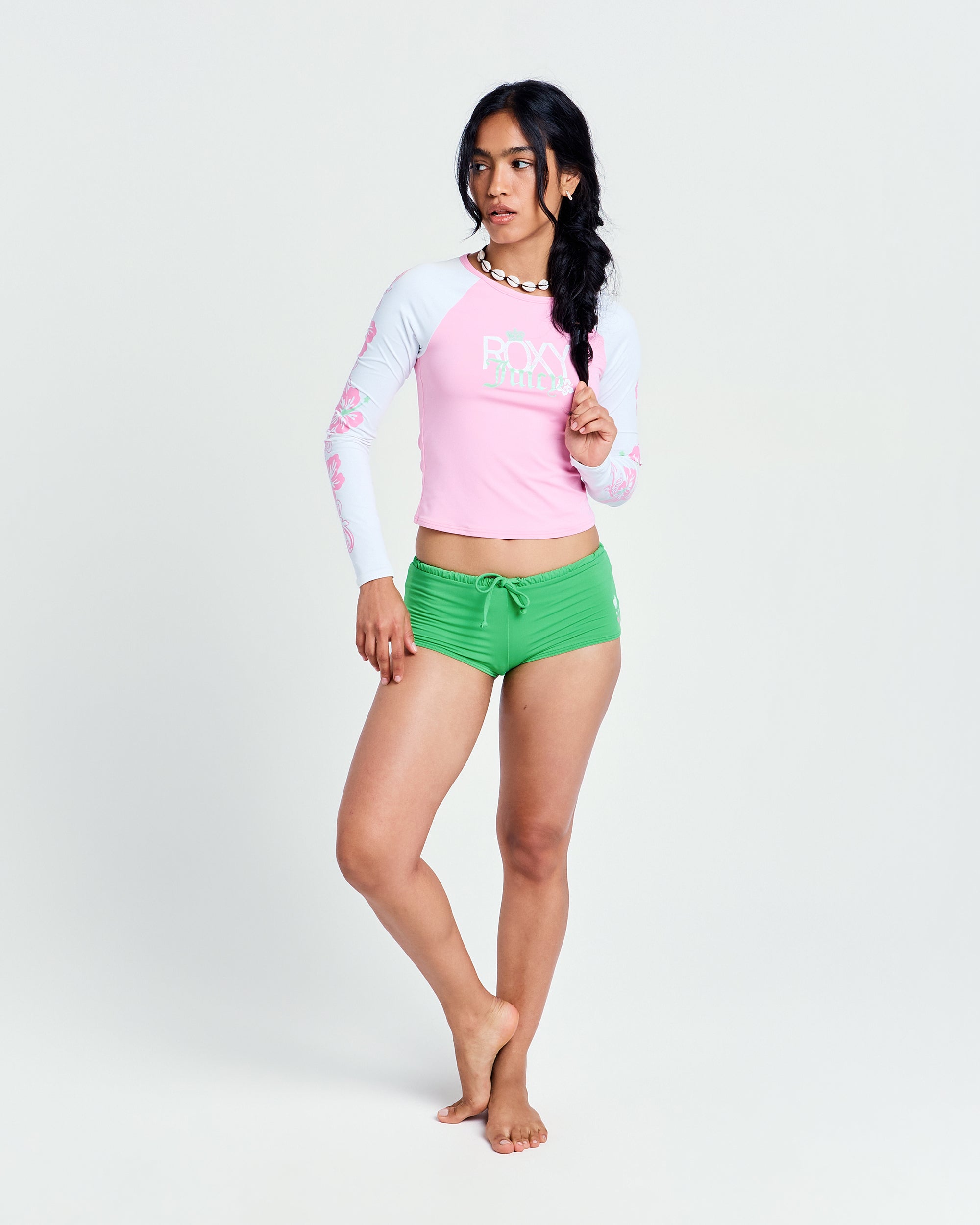 RASHロングスリーブ L/ML Roxy x Juicy Long Sleeve Lycra Rashguard - Roxy