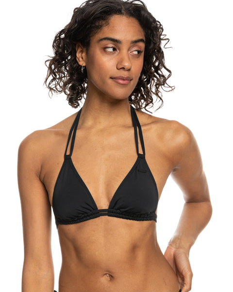 SD Beach Classics Mini Tiki Triangle Bikini Top - Anthracite - Roxy