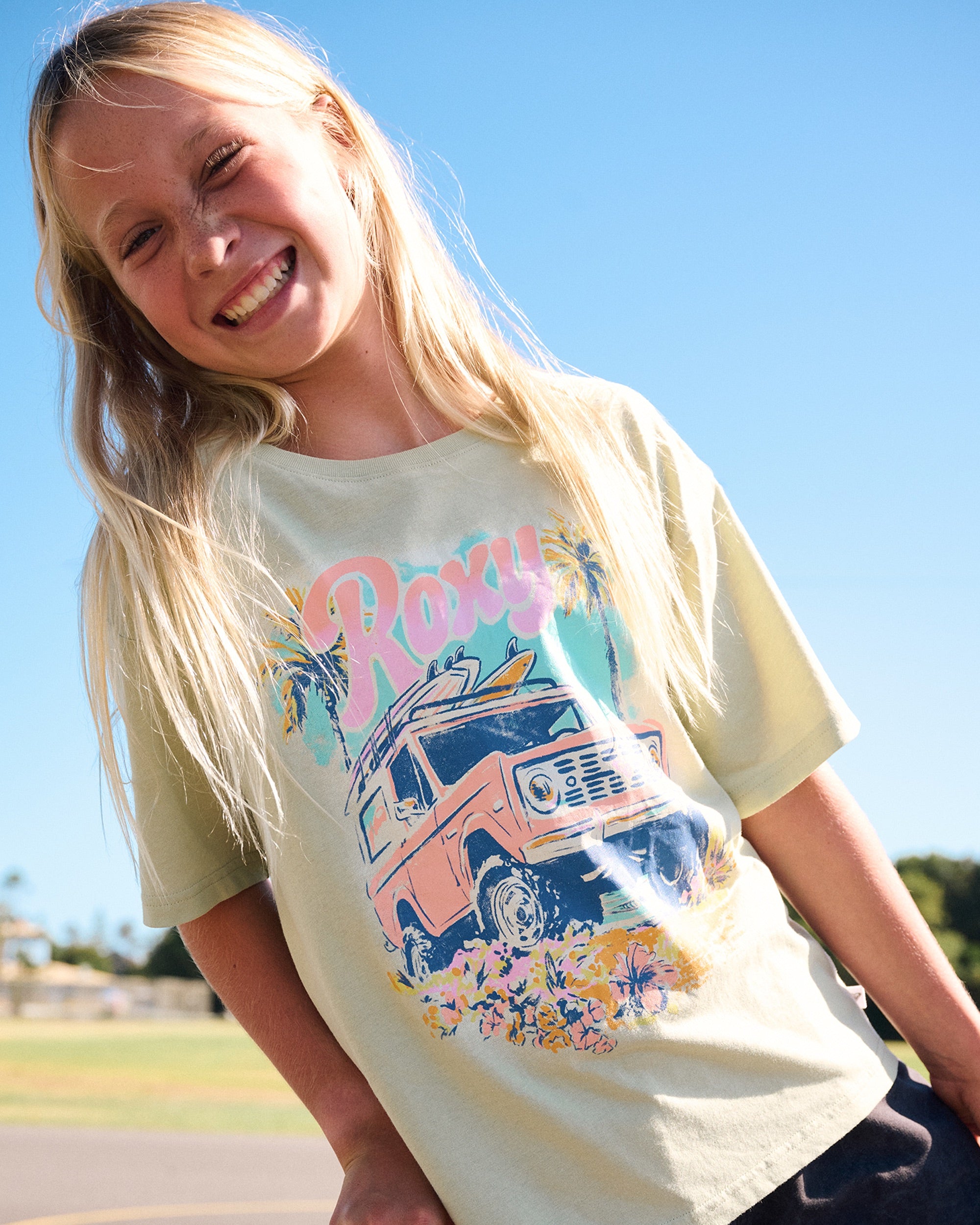 Girls' Coastal Oversized Tee - Roxy