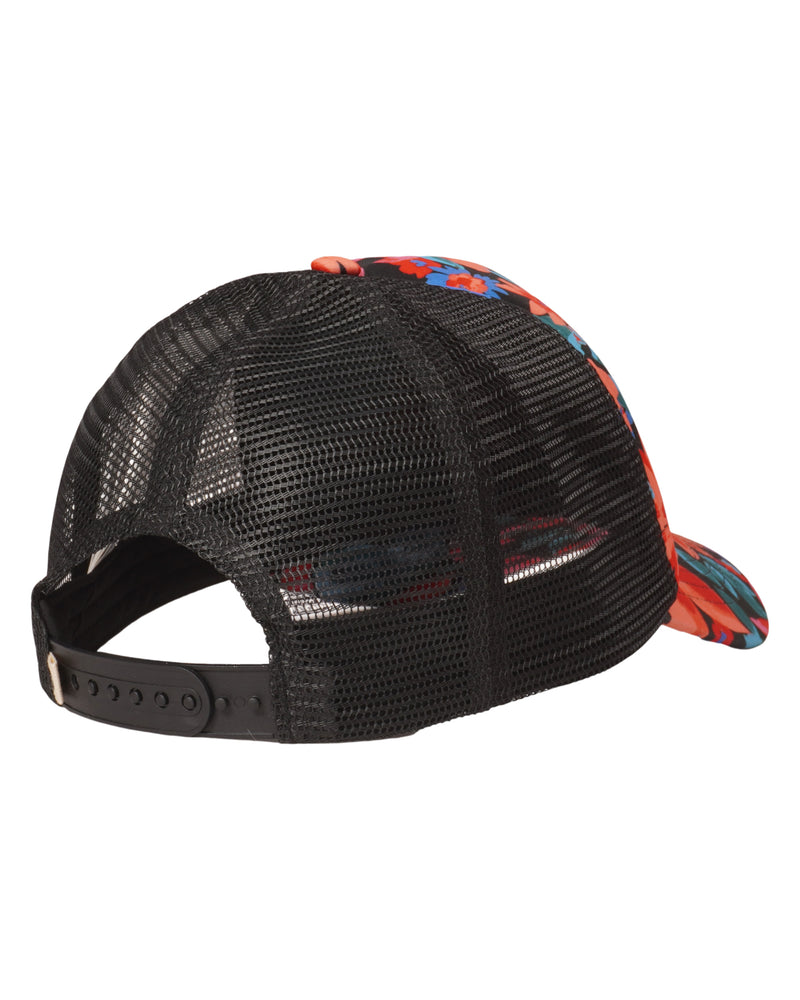 Roxy Girls Honey Coconut Trucker - Anthracite Floral Fiesta Rg S - Roxy