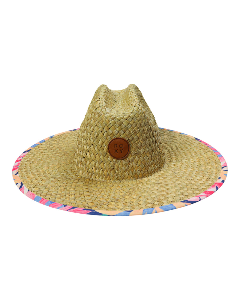 Roxy Girls Pina To My Colada Straw Panama Hat - Golden Hour Coastal Fjord - Roxy