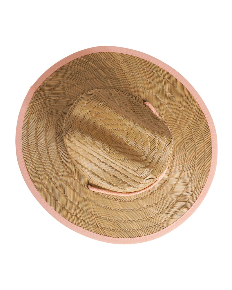 Roxy Girls Tomboy Straw Panama Hat - Peach Pearl - Roxy