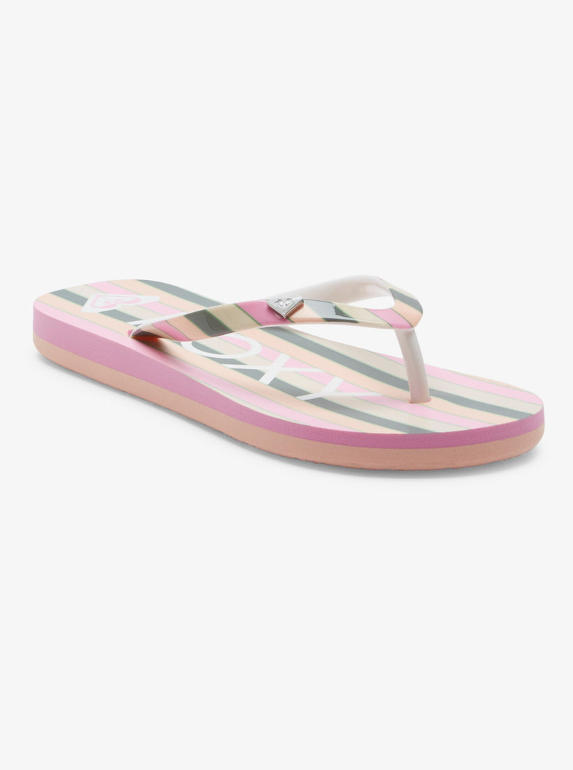 Girls 4-16 Pebbles Sandals - Green/Pink