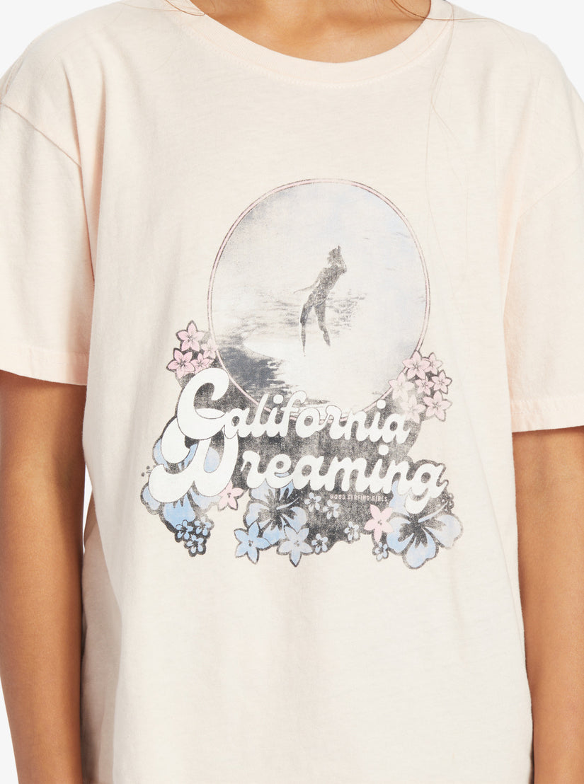Girls 4-16 California Dreamin Oversized T-Shirt - Pale Dogwood