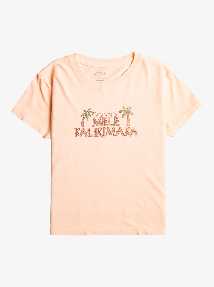 Girls 4-16 Mele Tiki Friend T-Shirt - Peach Parfait