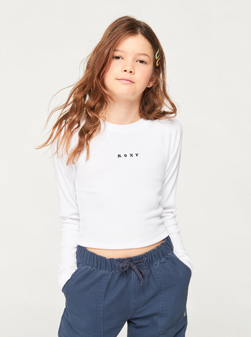 Girls 4-16 Roxify Sleeveless Muscle T-Shirt - Bright White