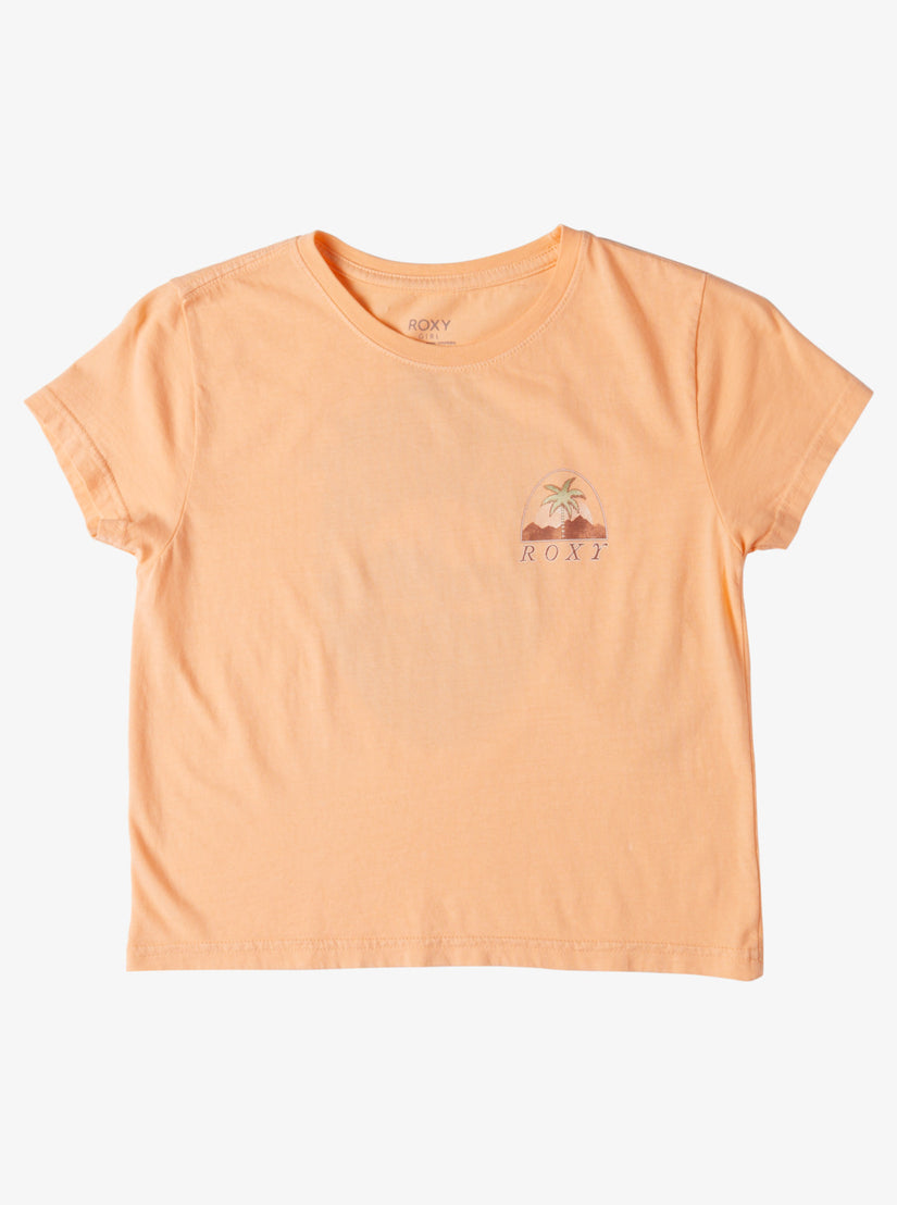 Girls 4-16 Palm Arcana Boyfriend T-Shirt - Salmon