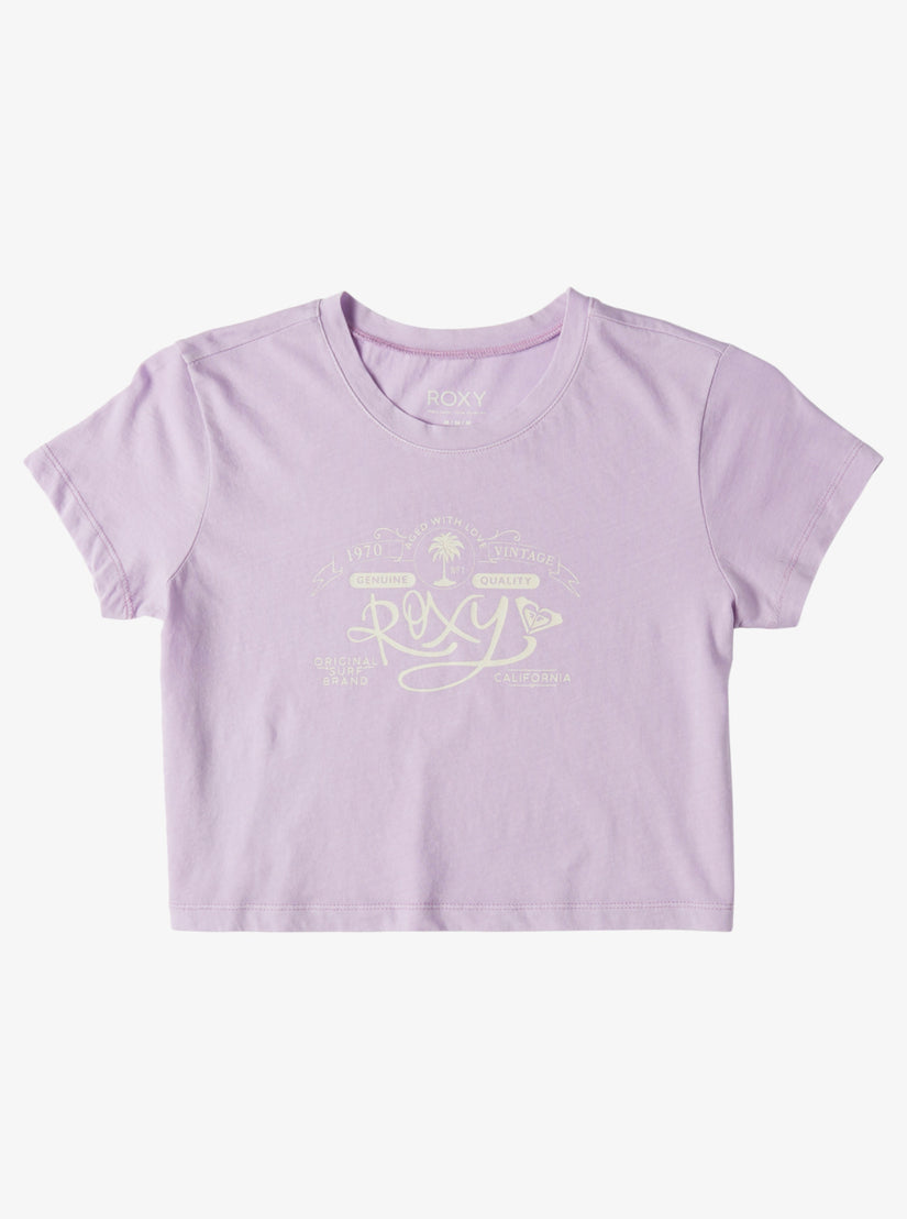 Girls 4-16 Vintage Roxy T-Shirt - Crocus Petal