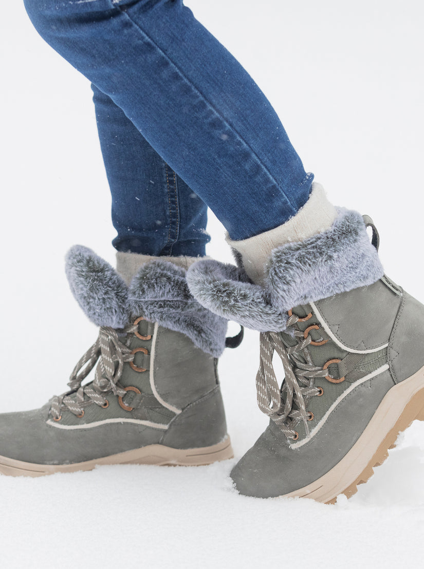 Yuma Lace-Up Boots - Olive