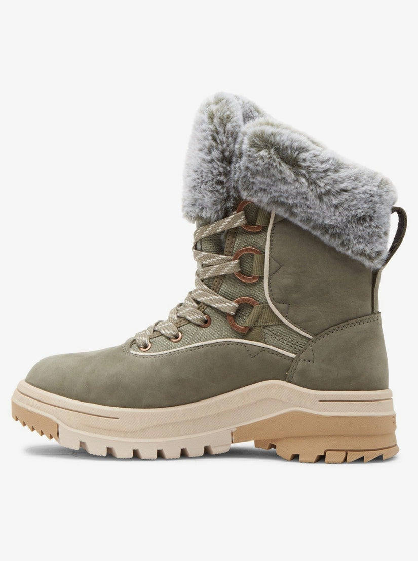 Yuma Lace-Up Boots - Olive