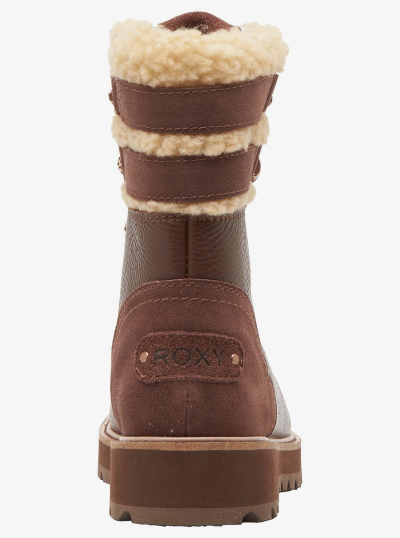 Brandi Lace-Up Boots - Chocolate